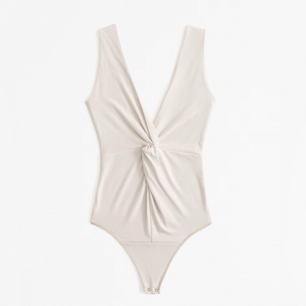 Abercrombie & Fitch V Neck Twist Bodysuit XL NWT